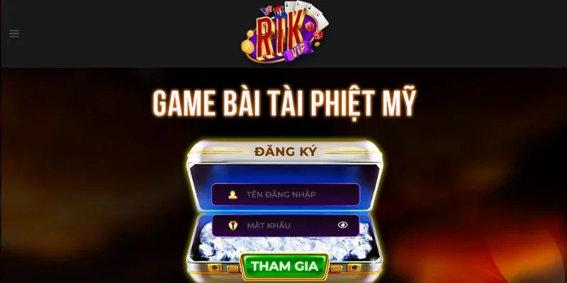 Người chơi có thể dễ dàng tạo tài khoản cược tại cổng game RIK VIP.