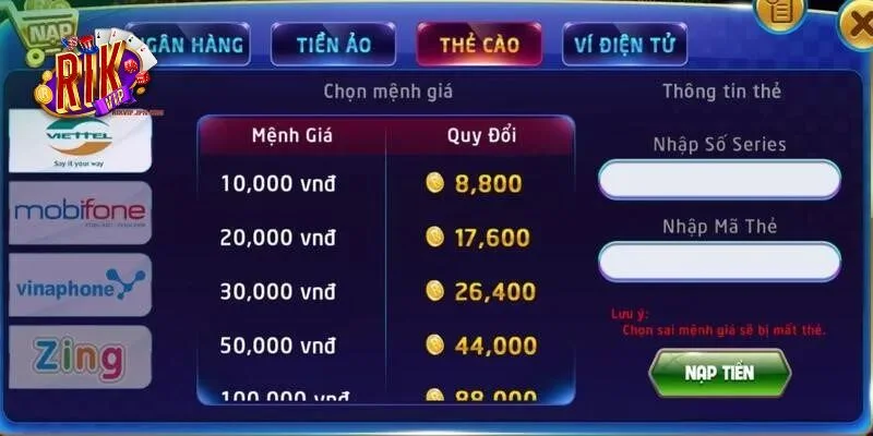 Các thao tác rút tiền thưởng được thực hiện rất nhanh gọn.