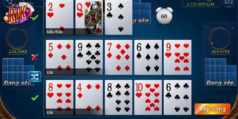 Cách Xếp Bài Mậu Binh Dễ Chơi, Dễ Kiểm Soát Tại RIKVIP 2 Xếp bài trong Mậu binh là bước đầu tiên để bạn tìm thấy chiến thắng.