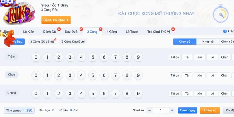 Xổ Số Siêu Tốc RIKVIP: Chốt Số Liền Tay, Rinh Ngay Tiền Tỷ 2 Xổ số siêu tốc RIKVIP được chơi rất dễ dàng, dễ hiểu.